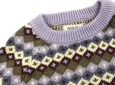 Wheat multi lavender pullover Mimi bomuld